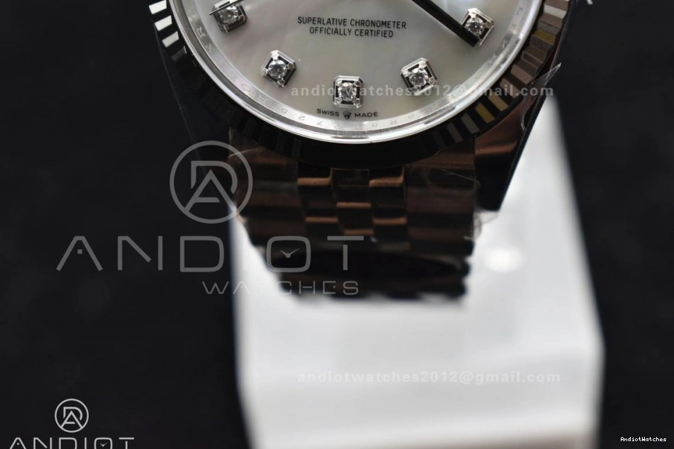 Bracelet Steel Diamonds Chic 126234 Edition Jubilee 904L VR 1:1 DateJust 570 on Clean 36 White Best MOP Dial 0322